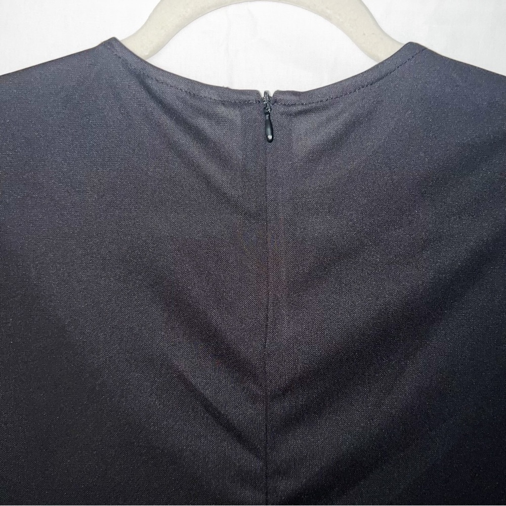 H&M Black Semi-Sheer Basic Workwear Blouse, Size S - Picture 7 of 10